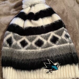 Kids Black and White Beanie